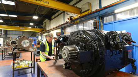 Traction Motor Repair at Houghton International